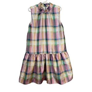 Kid's Gymboree Pastel Plaid Sleeveless Cocktail Dress